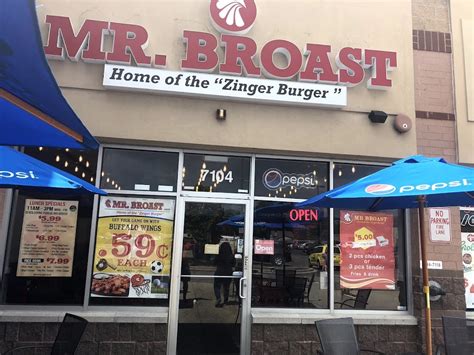 Mr. Broast Rosemont. You can only place scheduled delivery orders. Pickup ASAP from 7104 Mannheim Rd. FOOD. VOLTAGE BUBBLE TEA. KABAB GUYS. Chowly Open Item. Appetizers Beef Burgers & Sandwiches Buffalo Wings Chicken Bucket Chicken Sandwiches Family Meal Kids Meal Meat by the Pound Rice Bowl Salads Seafood Tenders Value …